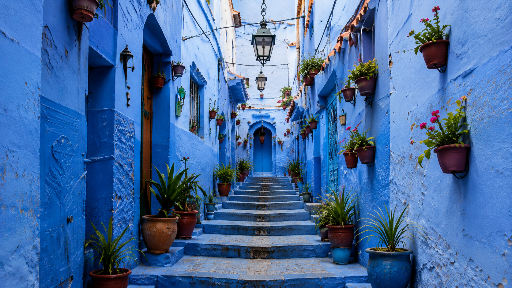 Chefchaouen blue street