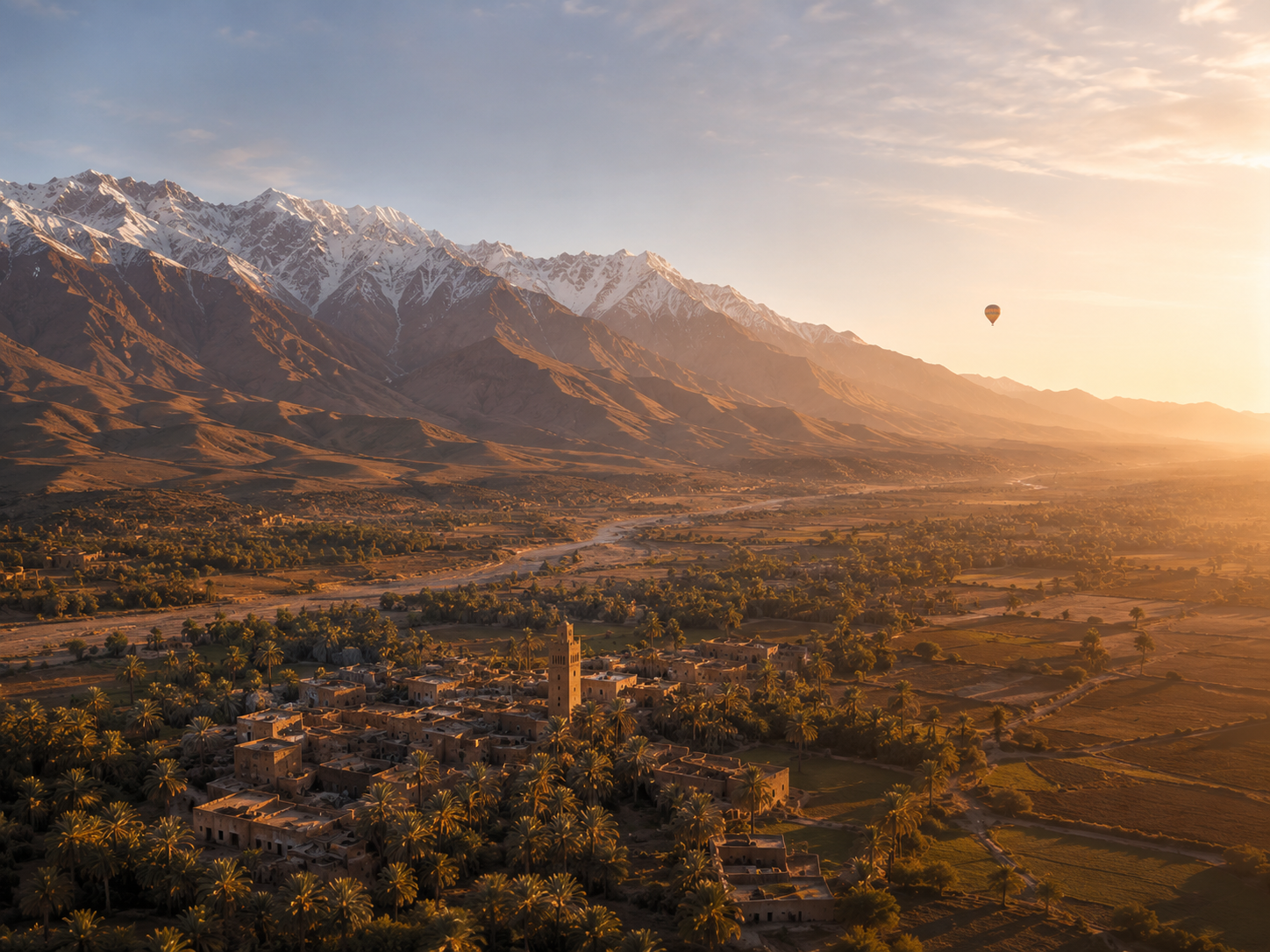 Atlas Mountains from above