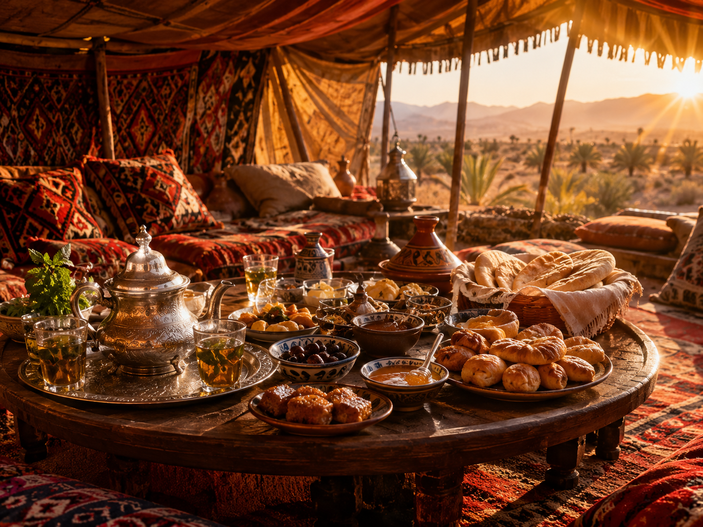 Authentic Berber breakfast experience