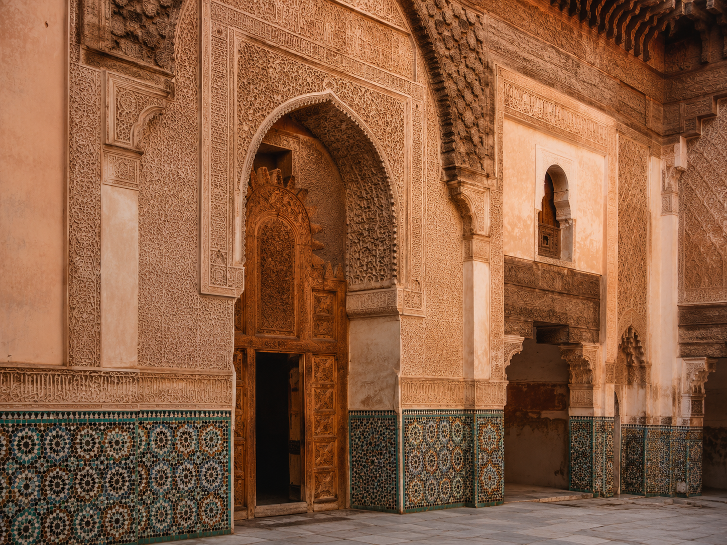 Ben Youssef Madrasa Detail