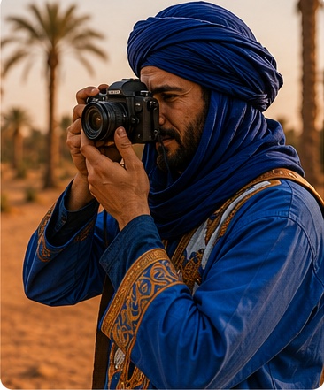 Berber man camera