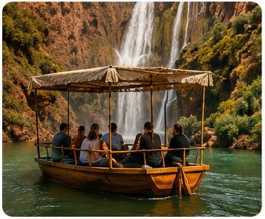 Boat ride in Ouzoud
