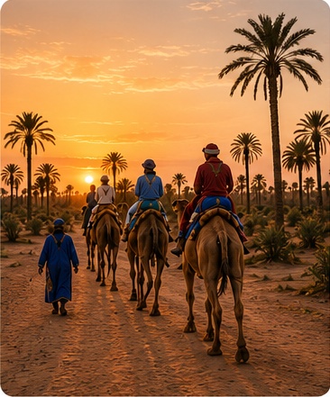 Camel ride in Marrakech hero