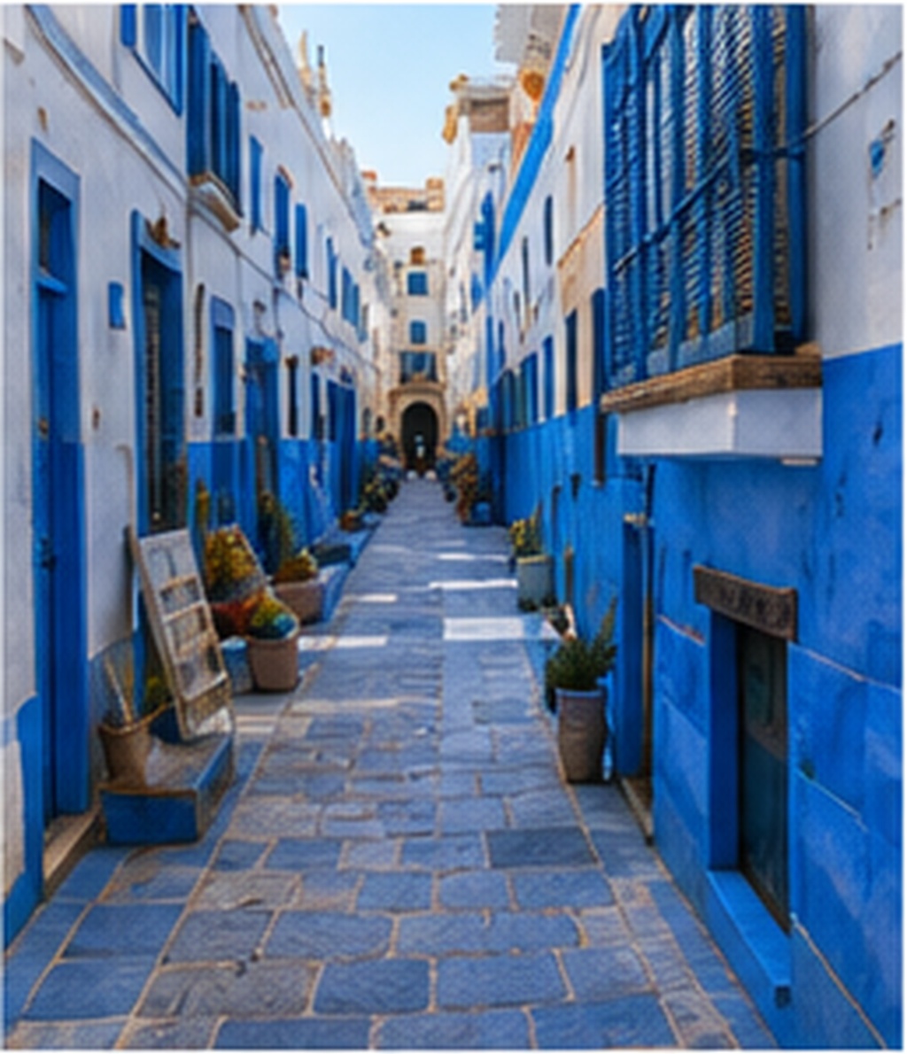 Essaouira blue alley