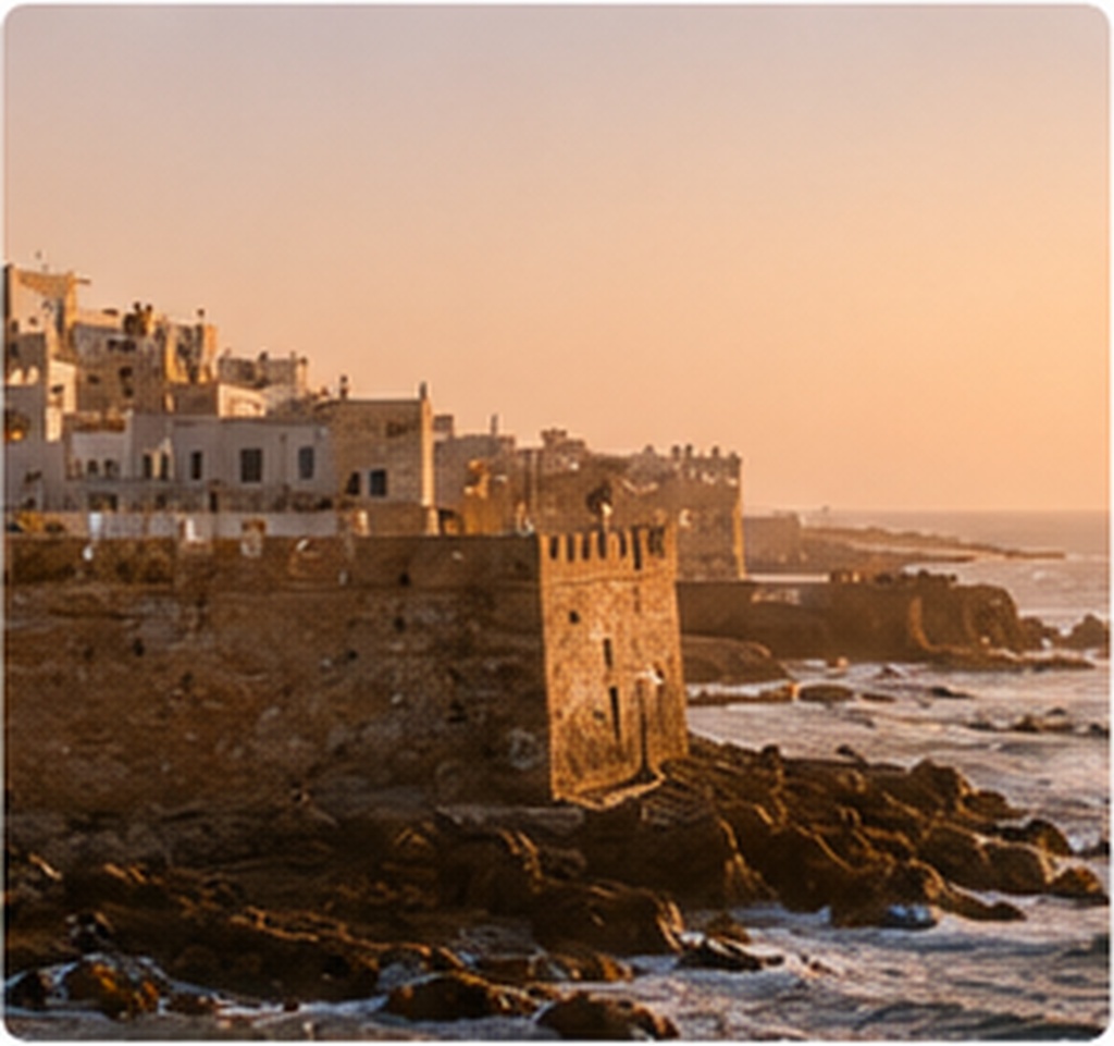 Essaouira sunset fortress